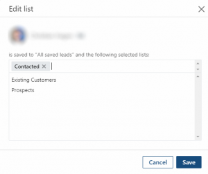 List Management in LinkedIn Sales Navigator