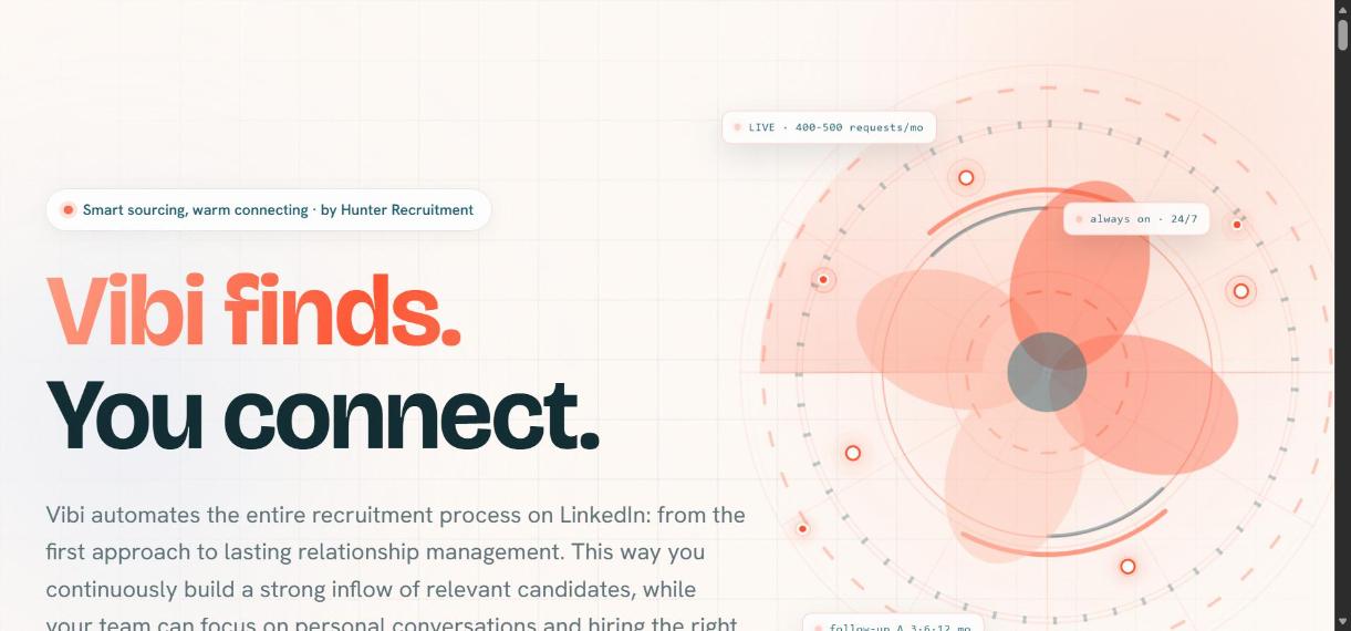 Vibi finds. You connect.